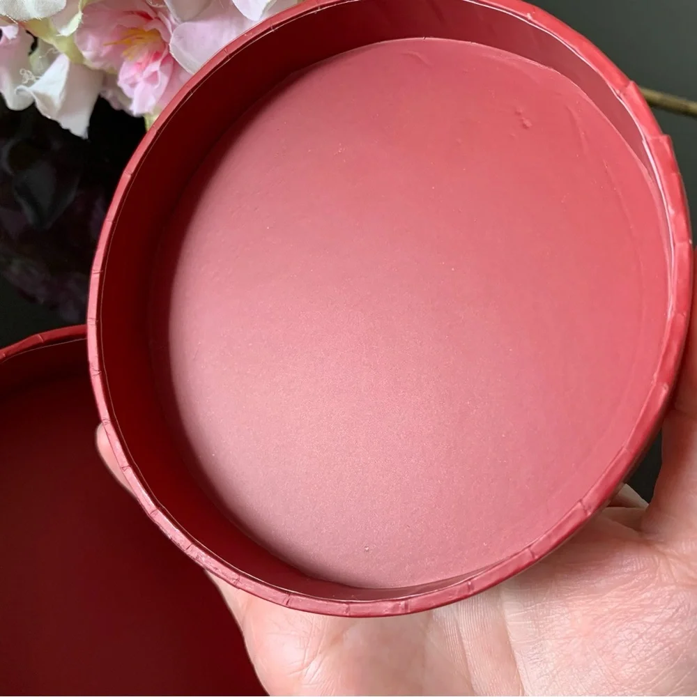 Cartier 2024 Holiday Red Round Gift Box Empty Jewelry Storage Decor